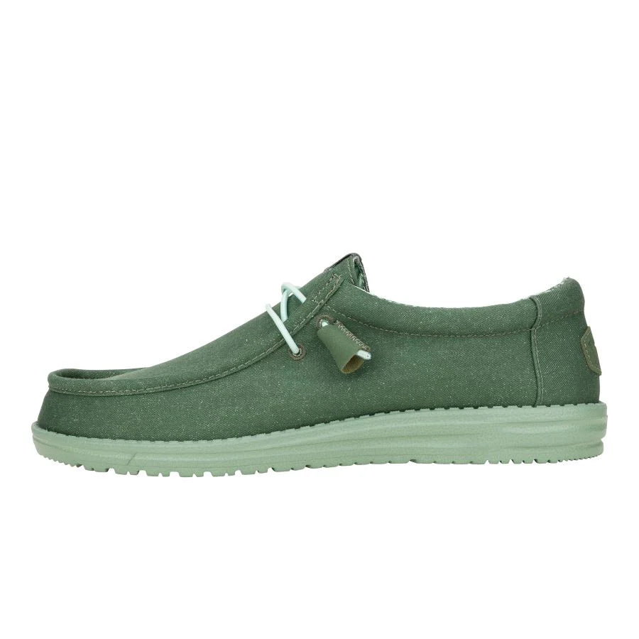 Hey Dudes Wally Stretch Canvas | Duck Green/Iceberg Green