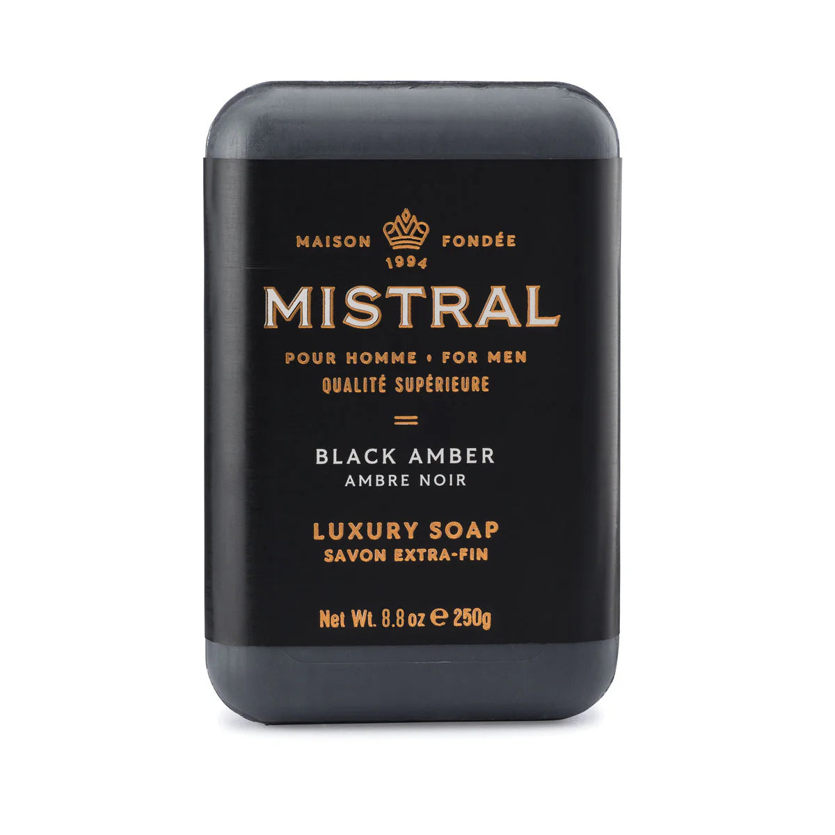 Mistral | Black Amber Bar Soap | 8.8oz