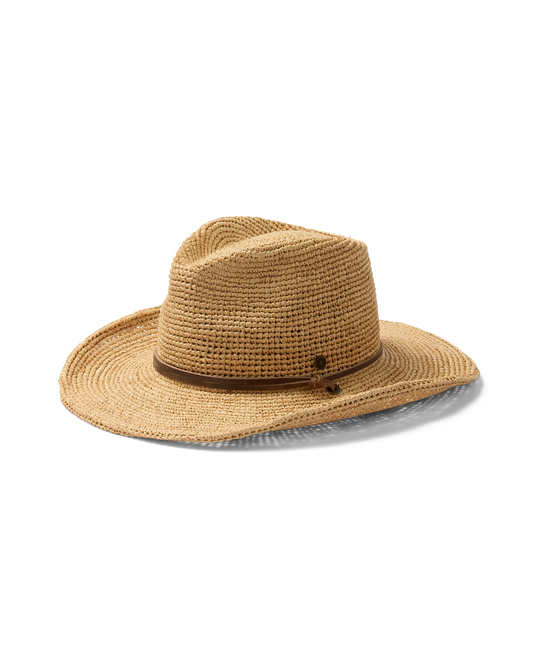 Hemlock Hats Wynona Packable Raffia Cowboy | Natural