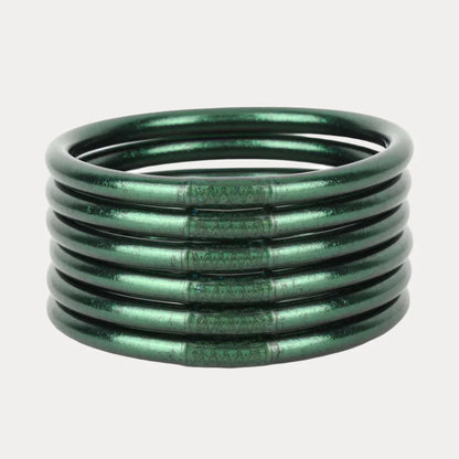 BuDhaGirl | Set of 6 All Weather Bangles | Frond