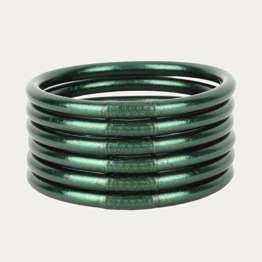 BuDhaGirl | Set of 6 All Weather Bangles | Frond