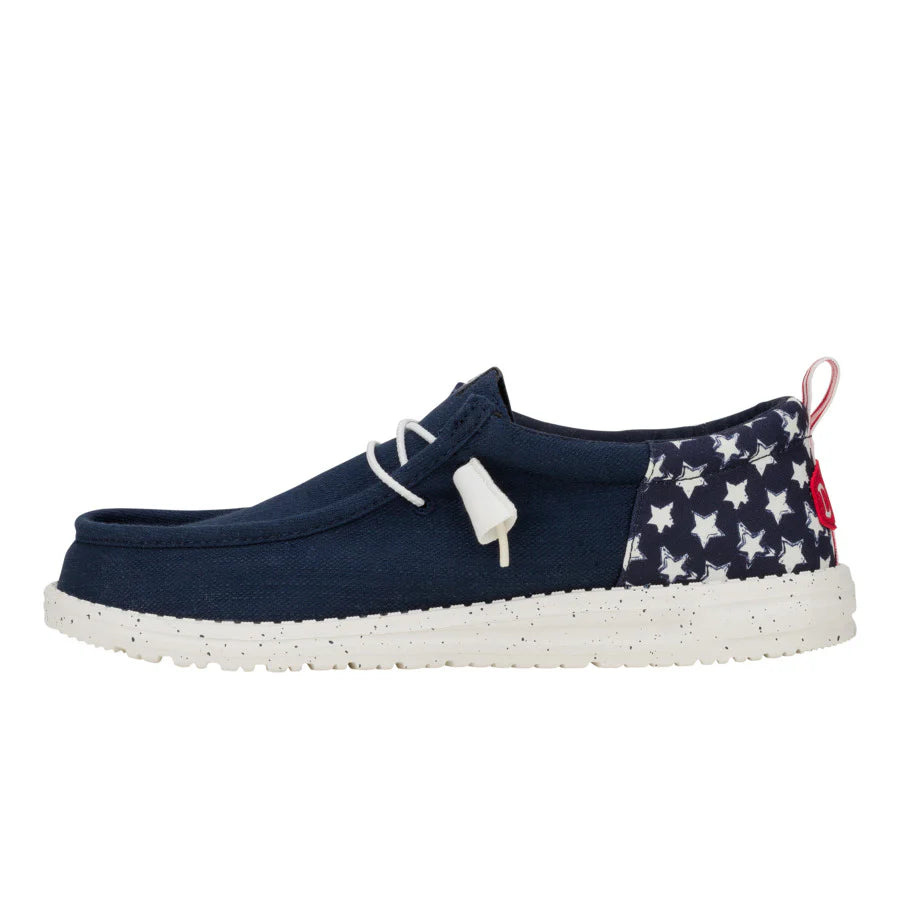 Hey Dudes Wally Funk Americana Stars | Navy Blazer