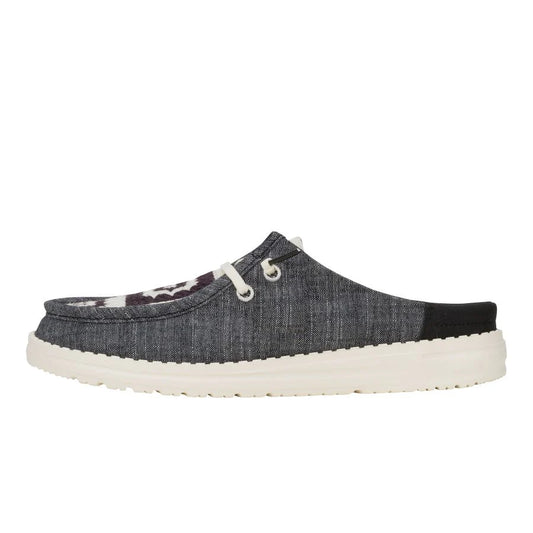 Hey Dudes Wendy Slip Cottage Crochet | Black/Multi