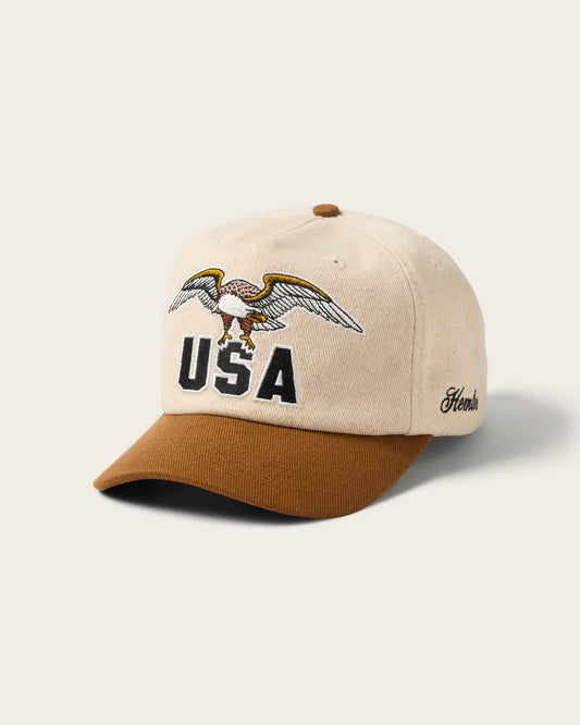 Hemlock Hats USA Baseball Hat | Brown