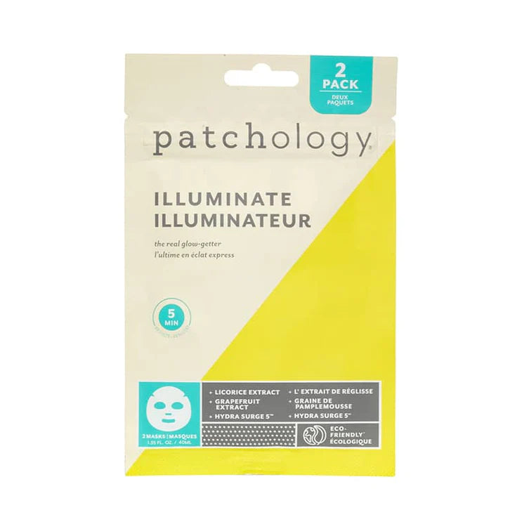 Patchology | Illuminate Illuminateur Face Mask | 2 Masks