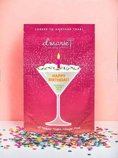 d'marie Craft Cocktail Slush Mix | Happy Birthday