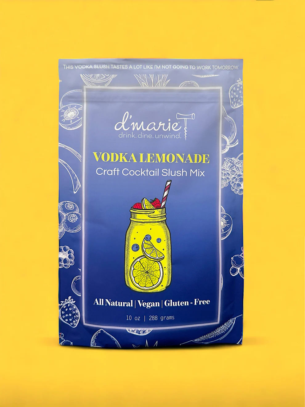 d'marie Craft Cocktail Slush Mix | Vodka Lemonade