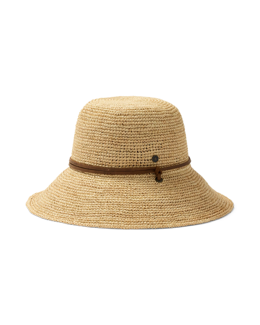 Hemlock Hats Bondi Packable Raffia Bucket | Natural