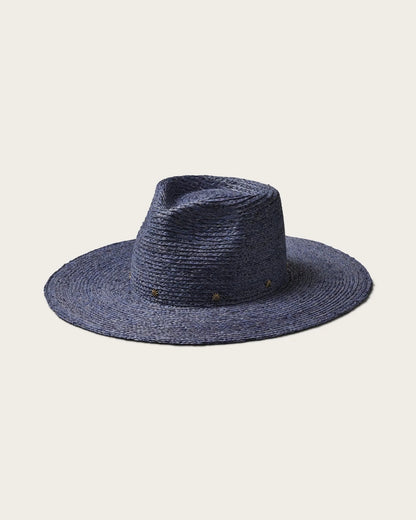 Hemlock Hats Smokey Logan Straw Fedora | Blue