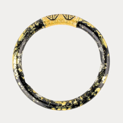 BuDhaGirl | Koi Tzubbie All Weather Bangle | Noir (Black/Gold)