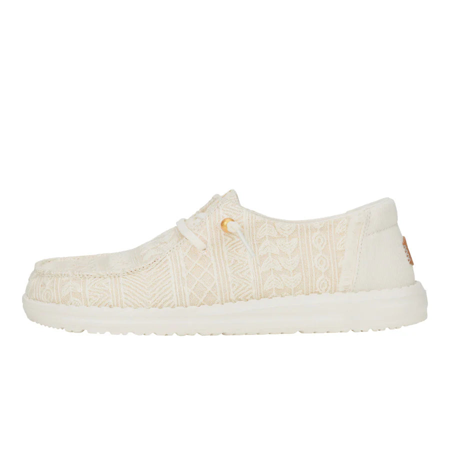 Hey Dudes Wendy Crochet Lace | White/Gold