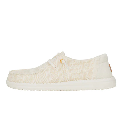 Hey Dudes Wendy Crochet Lace | White/Gold