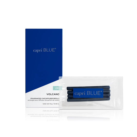 Capri Blue | Volcano Car Diffuser Fragrance Refills | 4 Reeds