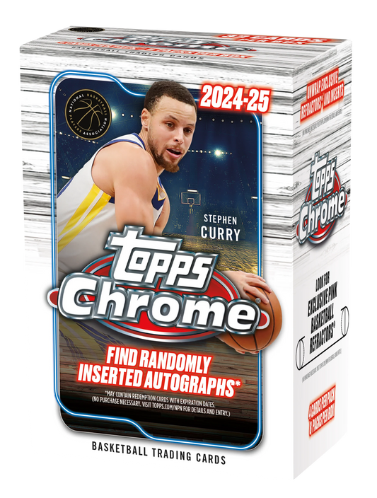 Trading Cards | Topps Chrome | 2024-25 Basketball Trading Cards | Booster Box