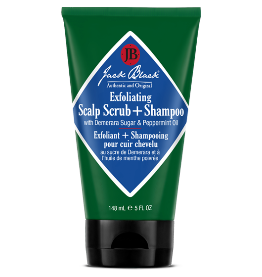 Jack Black | Exfoliating Scalp Scrub + Shampoo | 5oz Tube