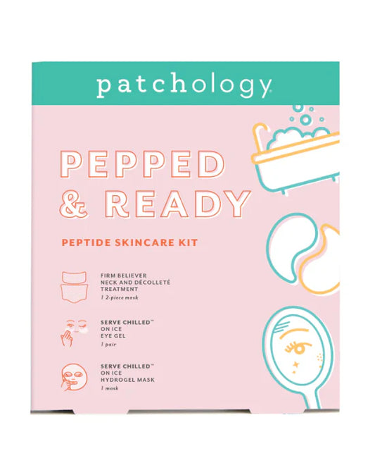 Patchology | Pepped & Ready Peptide Kit | Gift Set