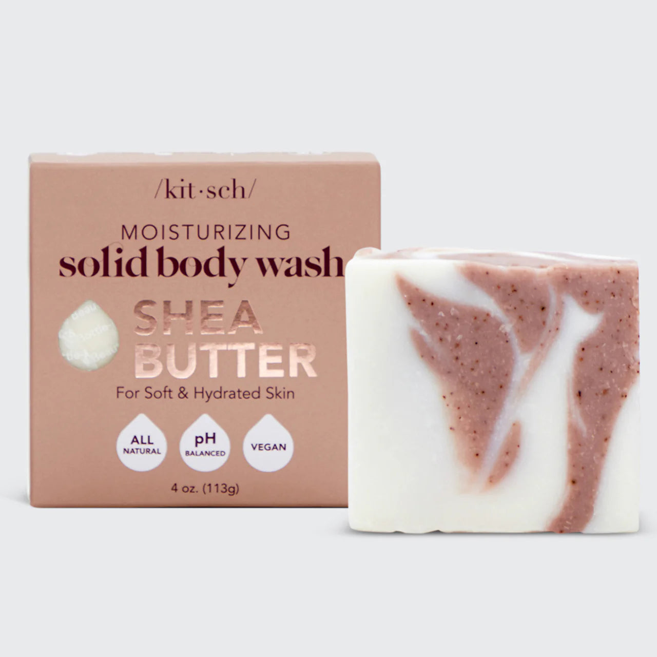 Kitsch | Shea Butter Exfoliating Body Wash | Bar