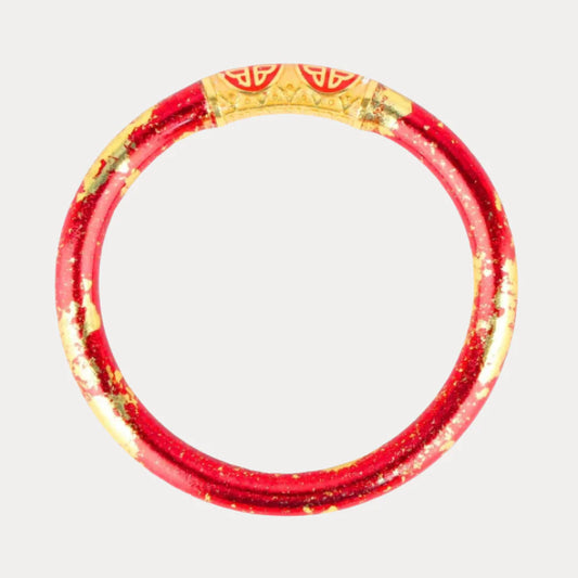 BuDhaGirl | Koi Tzubbie All Weather Bangle | Rouge (Red/Gold)