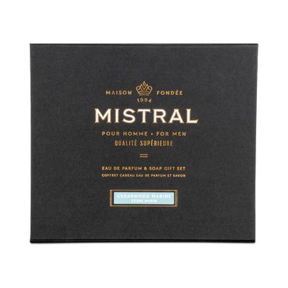 Mistral | Cedarwood Marine Eau de Parfum & Bar Soap | Gift Set