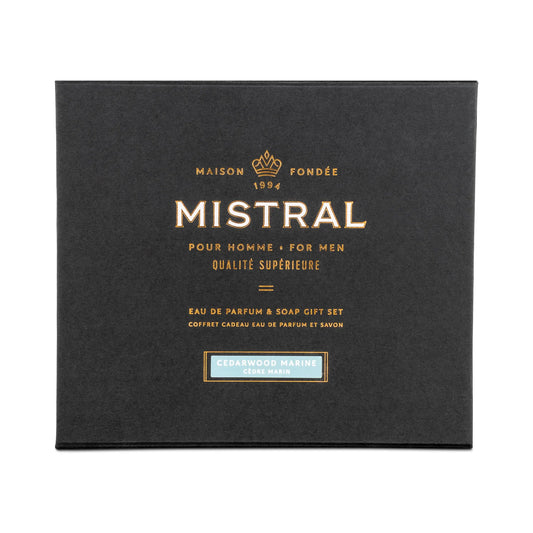 Mistral | Cedarwood Marine Eau de Parfum & Bar Soap | Gift Set