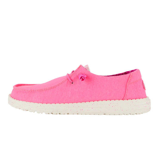 Hey Dudes Wendy Stretch Canvas | Neon Pink