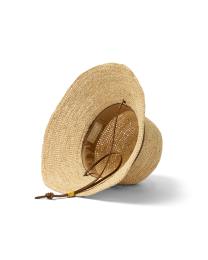 Hemlock Hats Bondi Packable Raffia Bucket | Natural