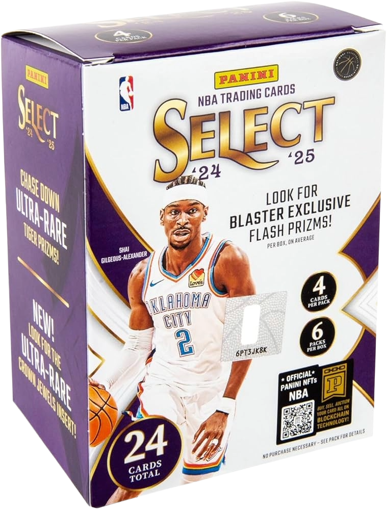 Trading Cards | Panini | 2024-25 NBA Select Basketball | All Box Sizes