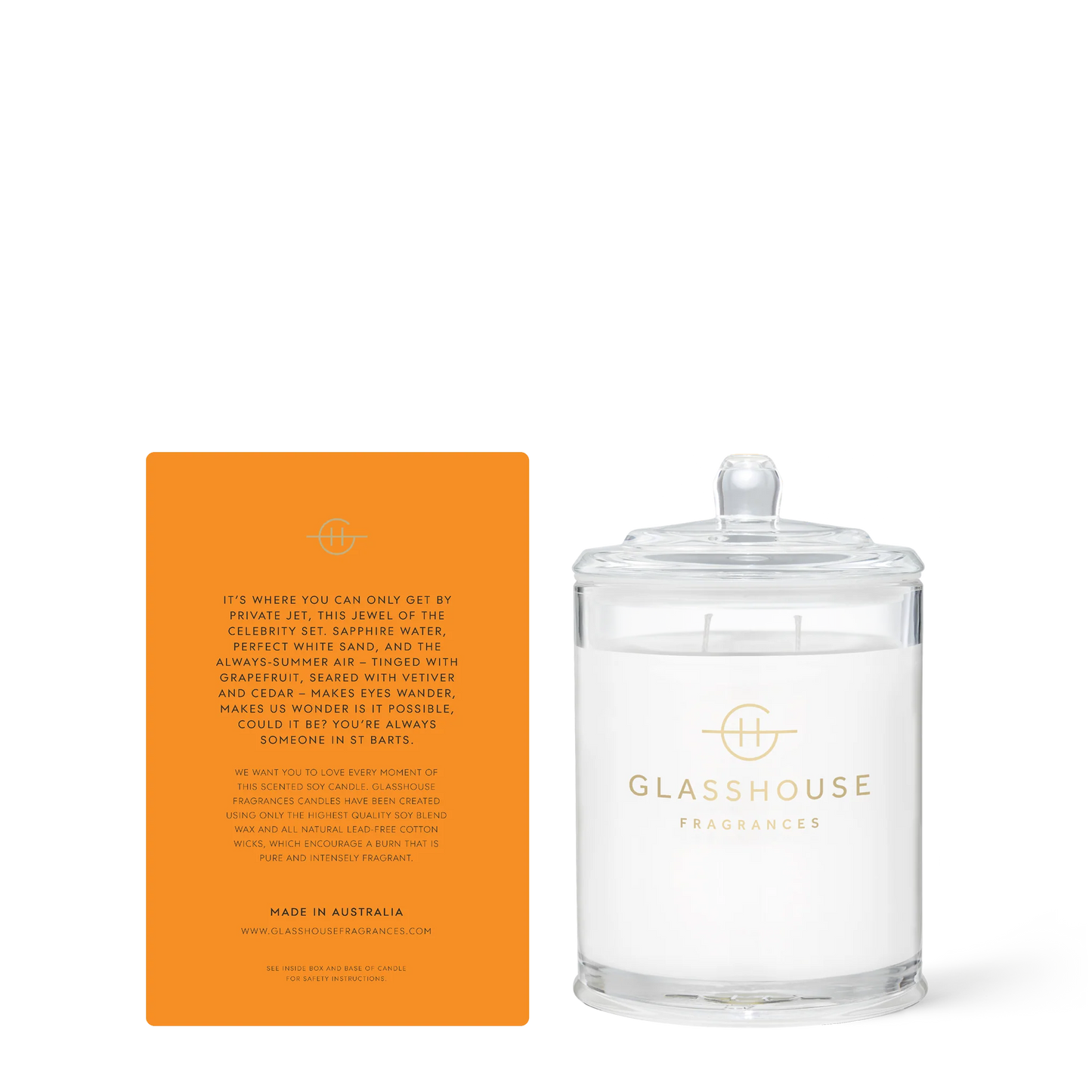Glasshouse Fragrances | St Barts Bronze | Candle