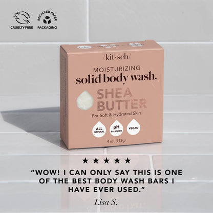 Kitsch | Shea Butter Exfoliating Body Wash | Bar