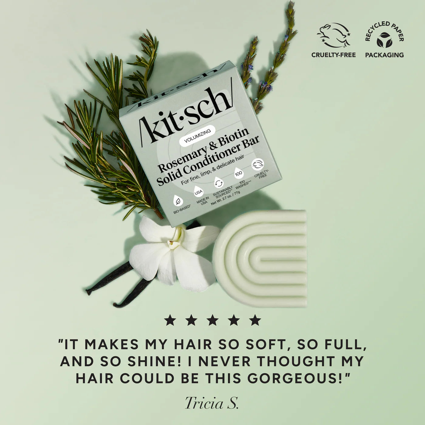 Kitsch | Rosemary & Biotin Volumizing Conditioner Bar