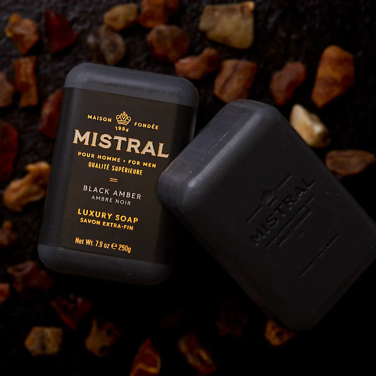 Mistral | Black Amber Bar Soap | 8.8oz
