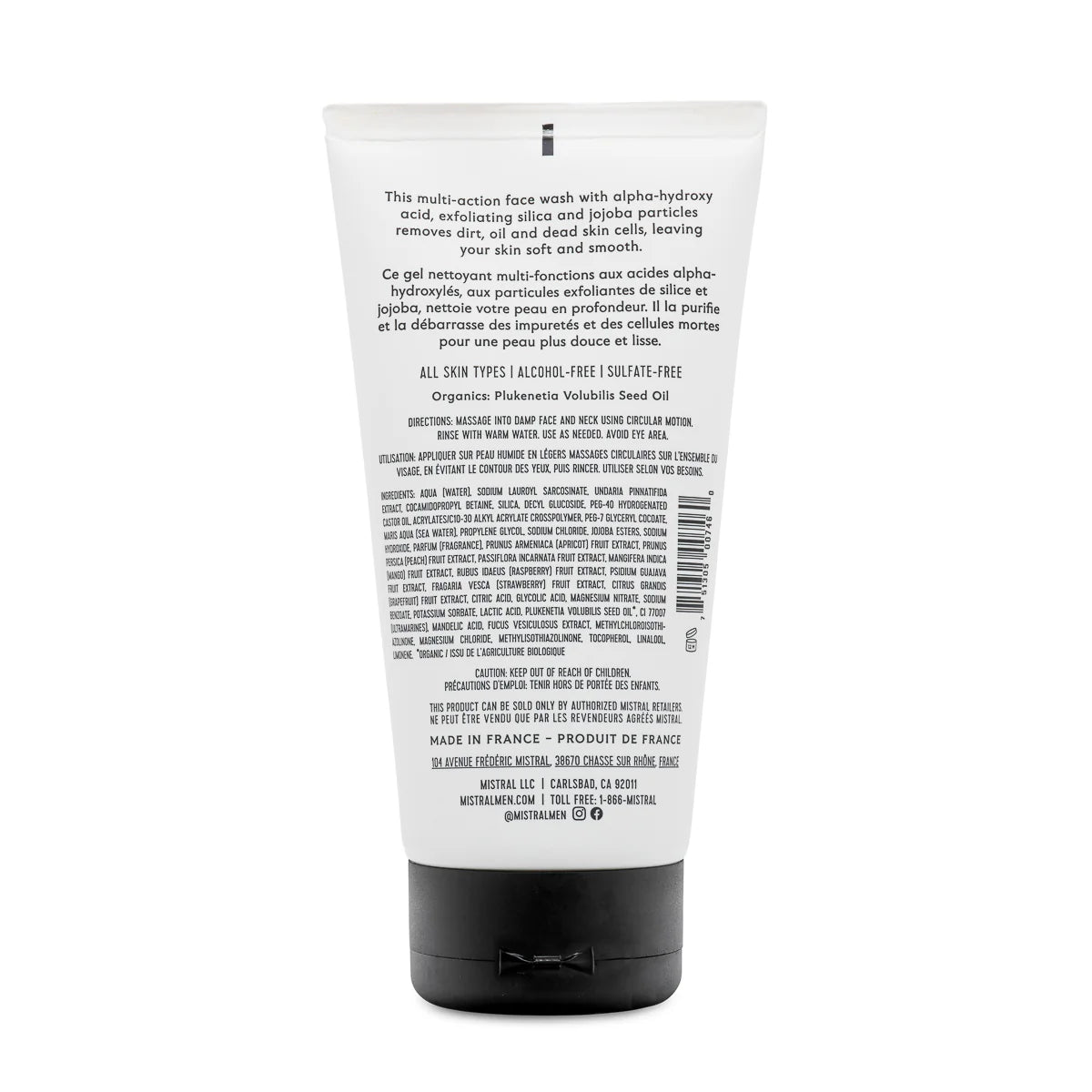 Mistral | Men's Exfoliating Face Wash | 5.1oz