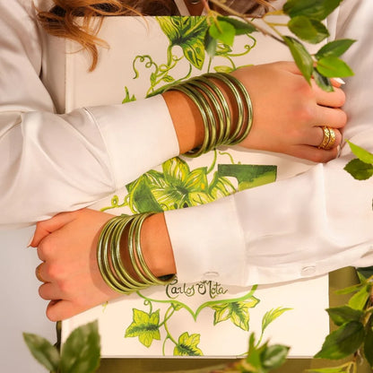 BuDhaGirl | Set of 6 All Weather Bangles | Limon