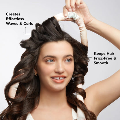 Kitsch | Sunset Tie Dye Satin Heatless Curling Set
