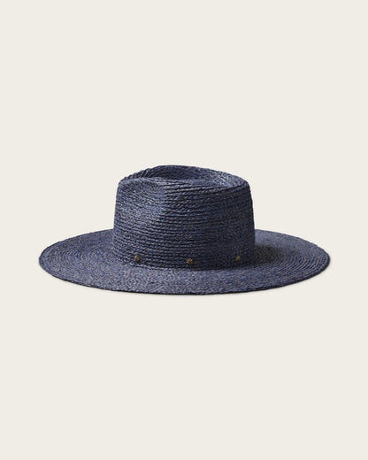 Hemlock Hats Smokey Logan Straw Fedora | Blue