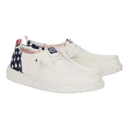 Hey Dudes Wendy Funk Americana Stars | White/Navy Blazer
