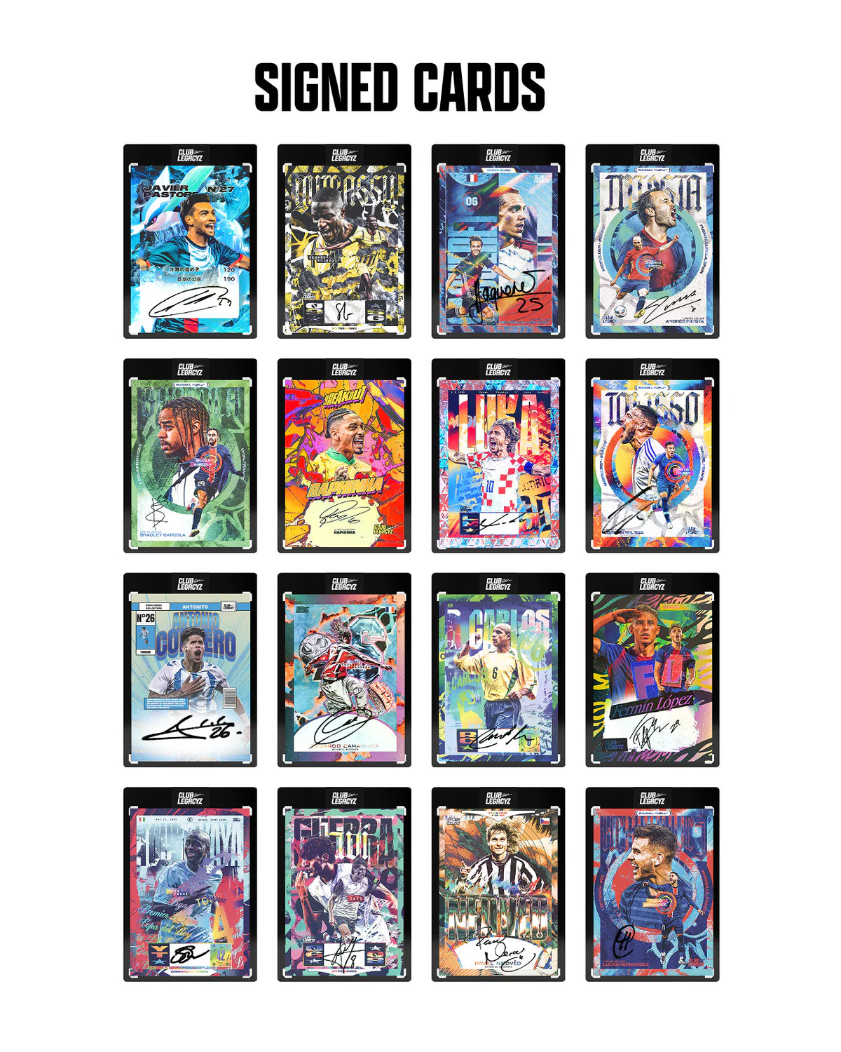 Trading Cards | Club Legacyz | Minibox Icons Football Cards