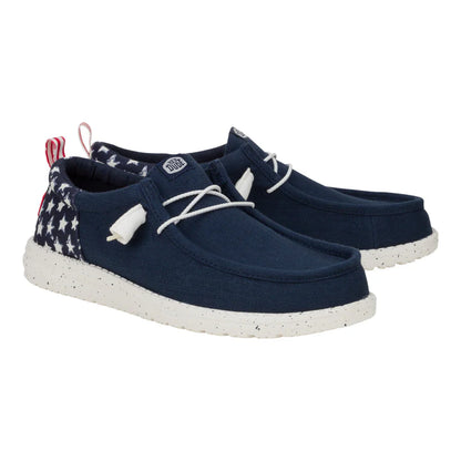 Hey Dudes Wally Funk Americana Stars | Navy Blazer