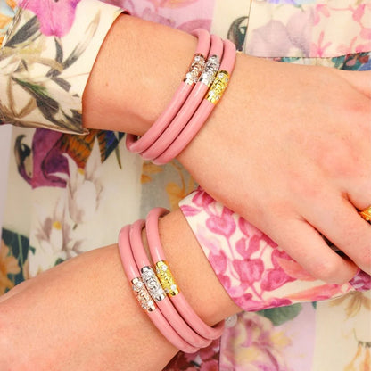 BuDhaGirl | Three Kings Bangle Stack | Blush