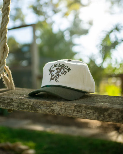 Hemlock Hats Buckin Baseball Hat | Green