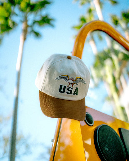 Hemlock Hats USA Baseball Hat | Brown