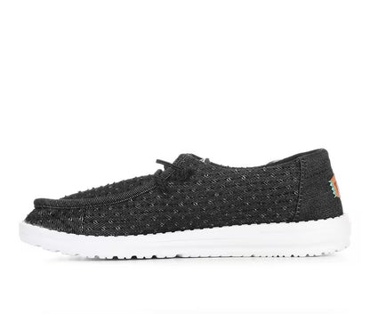 Hey Dudes Wendy Perf Canvas | Black