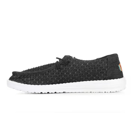 Hey Dudes Wendy Perf Canvas | Black