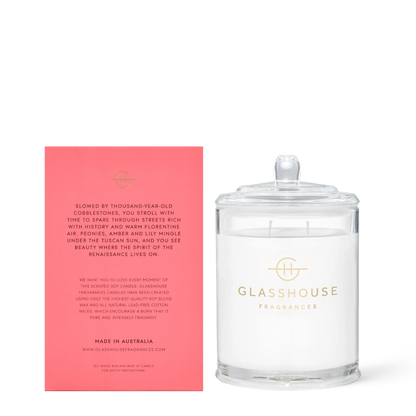 Glasshouse Fragrances Forever Florence Candle