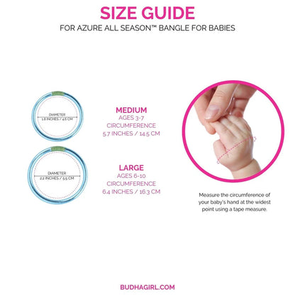 BuDhaGirl | All Weather Kids Bangle | Azure