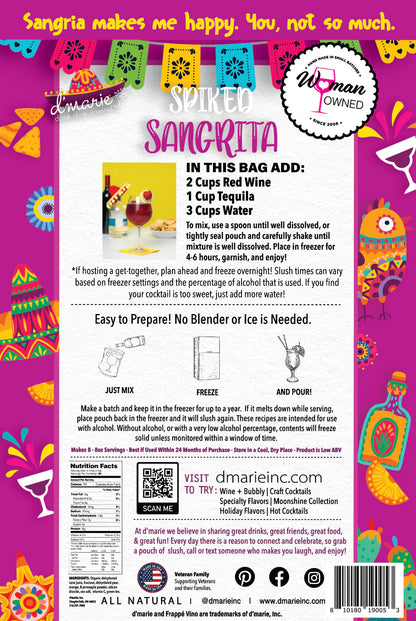 d'marie Craft Cocktail Slush Mix | Spiked Sangria