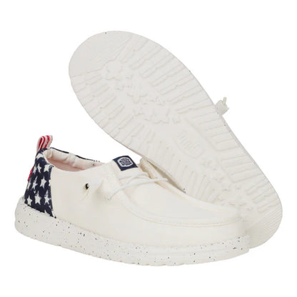 Hey Dudes Wendy Funk Americana Stars | White/Navy Blazer