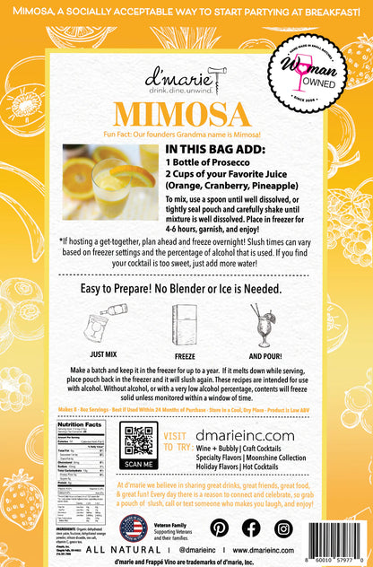 d'marie Craft Cocktail Slush Mix | Mimosa
