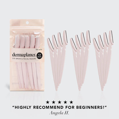 Kitsch | Terracotta Recycled Plastic Dermaplaners | 12pc Set