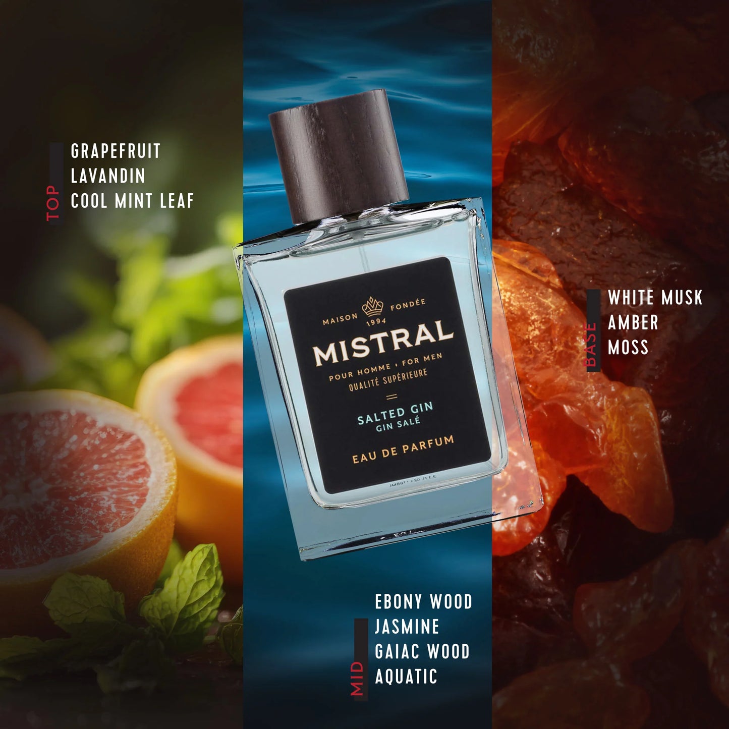 Mistral | Salted Gin Eau de Parfum | 100mL